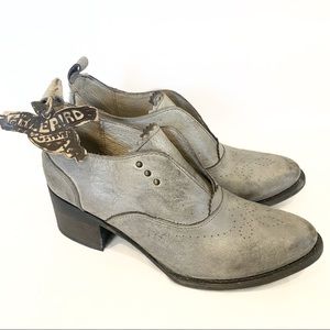 FreeBird Sadie Leather Ankle Boot - Ice